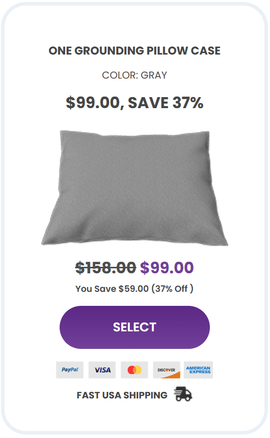 Sleep Connection Grounding Pillowcase 13